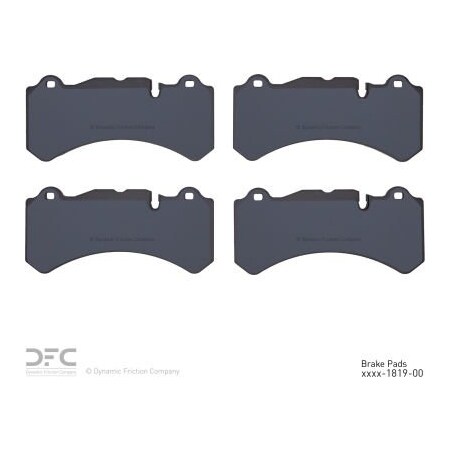 Dynamic Friction Co DFC 3000 Ceramic Brake Pads - Dynamic Friction Company 1310-1819-00 1310-1819-00